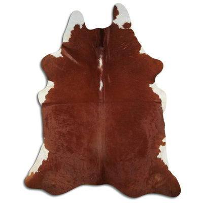 Pelle di mucca marrone e bianca XXL