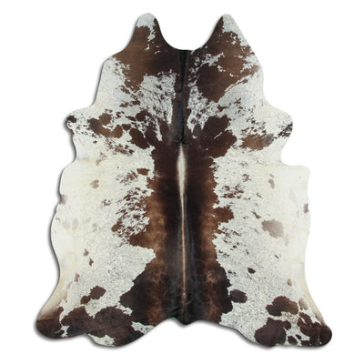 Pelle di mucca marrone e bianca XXL