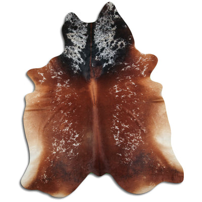 Pelle di mucca marrone e bianca XXXL