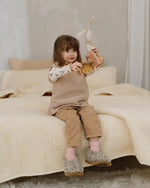 Coperta in lana merino "Marzipan" | strato singolo