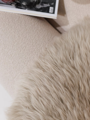 Pelle di pecora taupe
