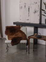 Pelle di pecora marrone