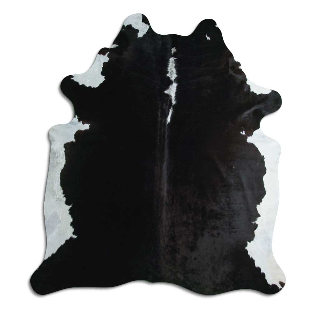 Tappeto in pelle di mucca marrone XL