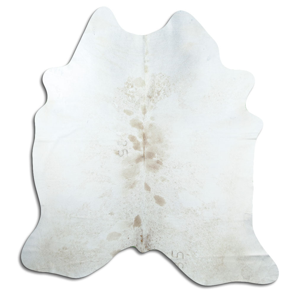 Tappeto in pelle di mucca grigia XL