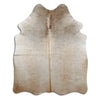 Tappeto in pelle di mucca champagne M