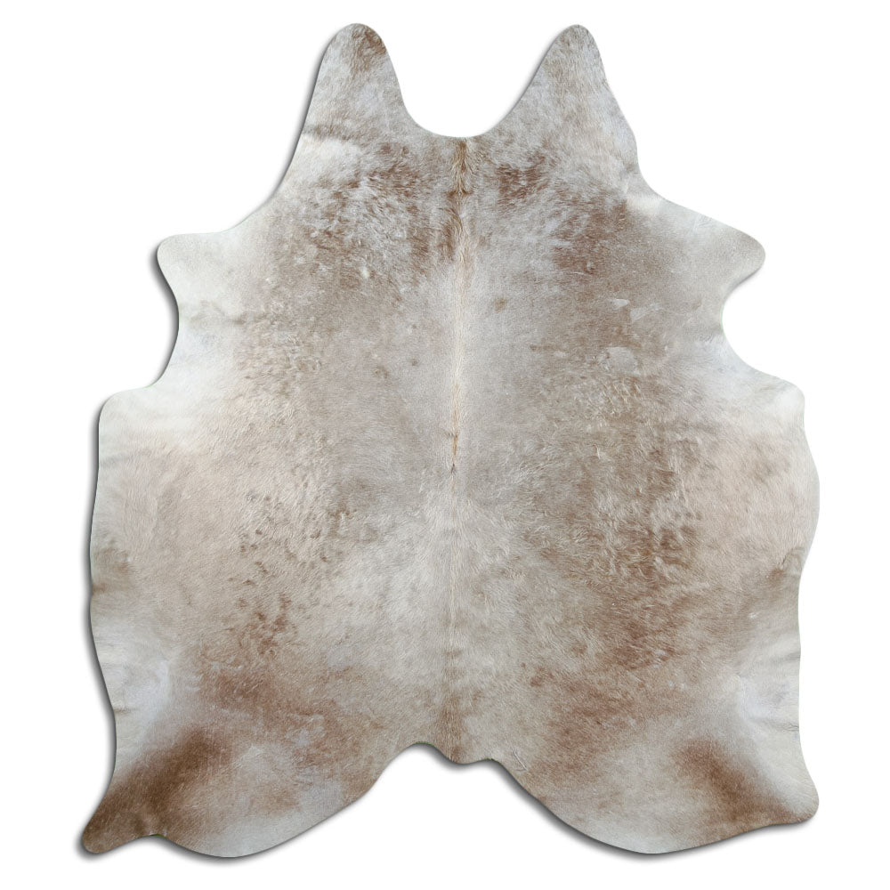 Tappeto in pelle di mucca champagne L