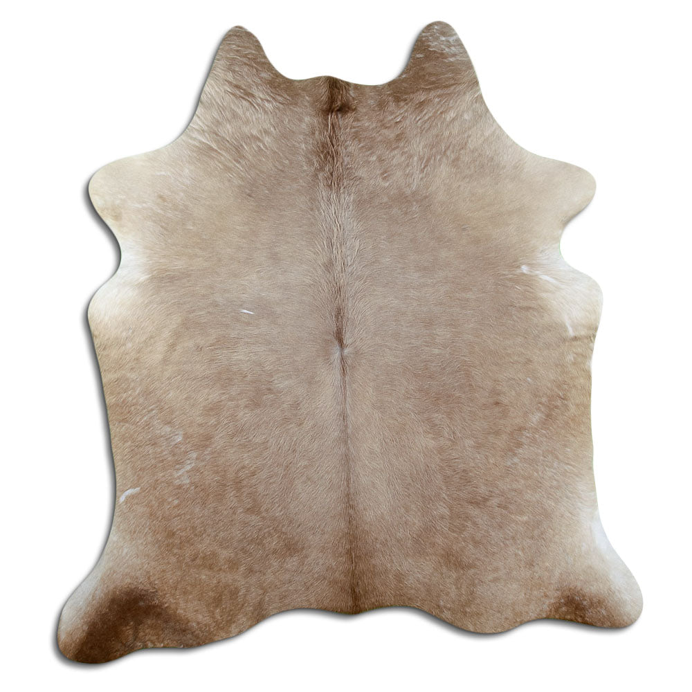 Tappeto in pelle di mucca champagne L
