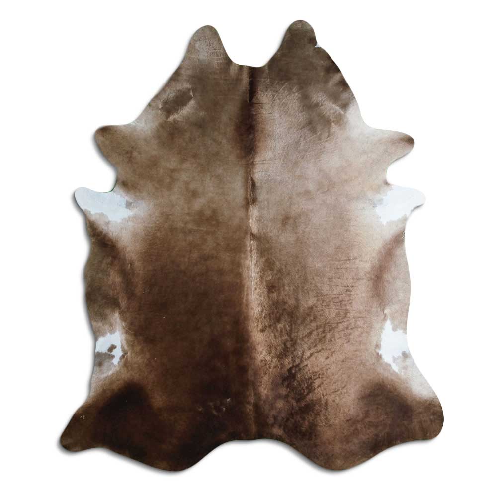 Tappeto in pelle di mucca champagne XL