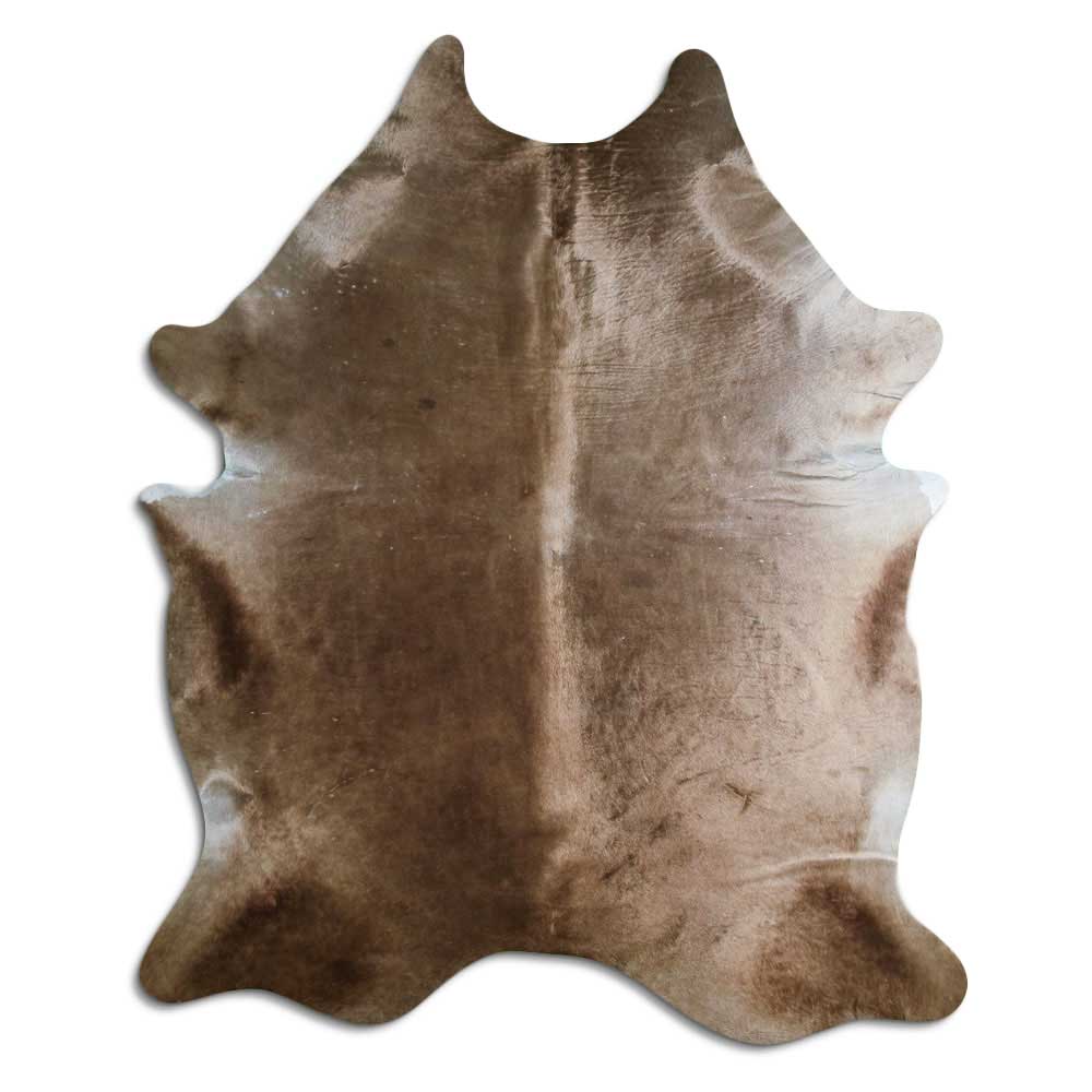 Tappeto in pelle di mucca champagne XL