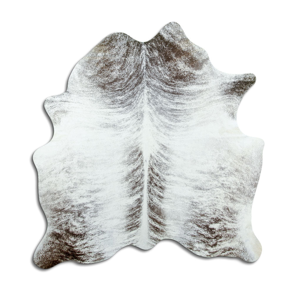 Tappeto in pelle di mucca grigia M