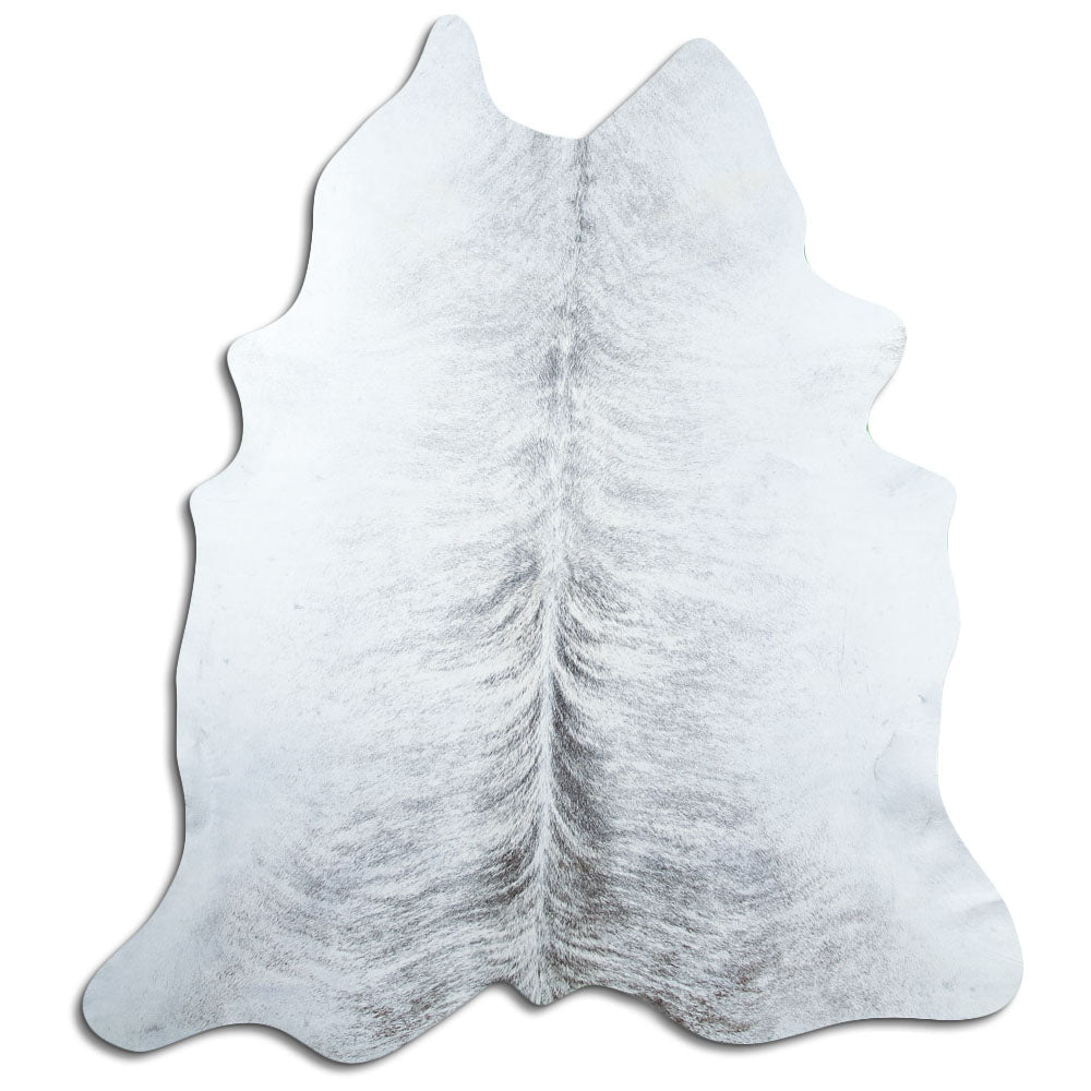 Tappeto in pelle di mucca grigia L