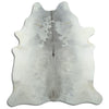 Tappeto in pelle di mucca grigia XL