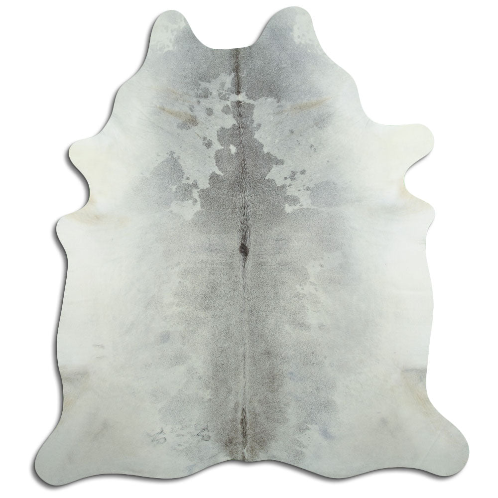 Tappeto in pelle di mucca grigia XL