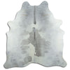 Tappeto in pelle di mucca grigia XL