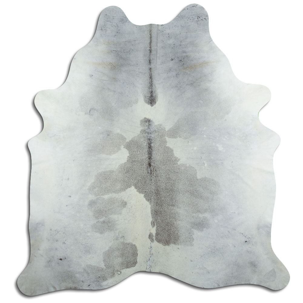 Tappeto in pelle di mucca grigia XL