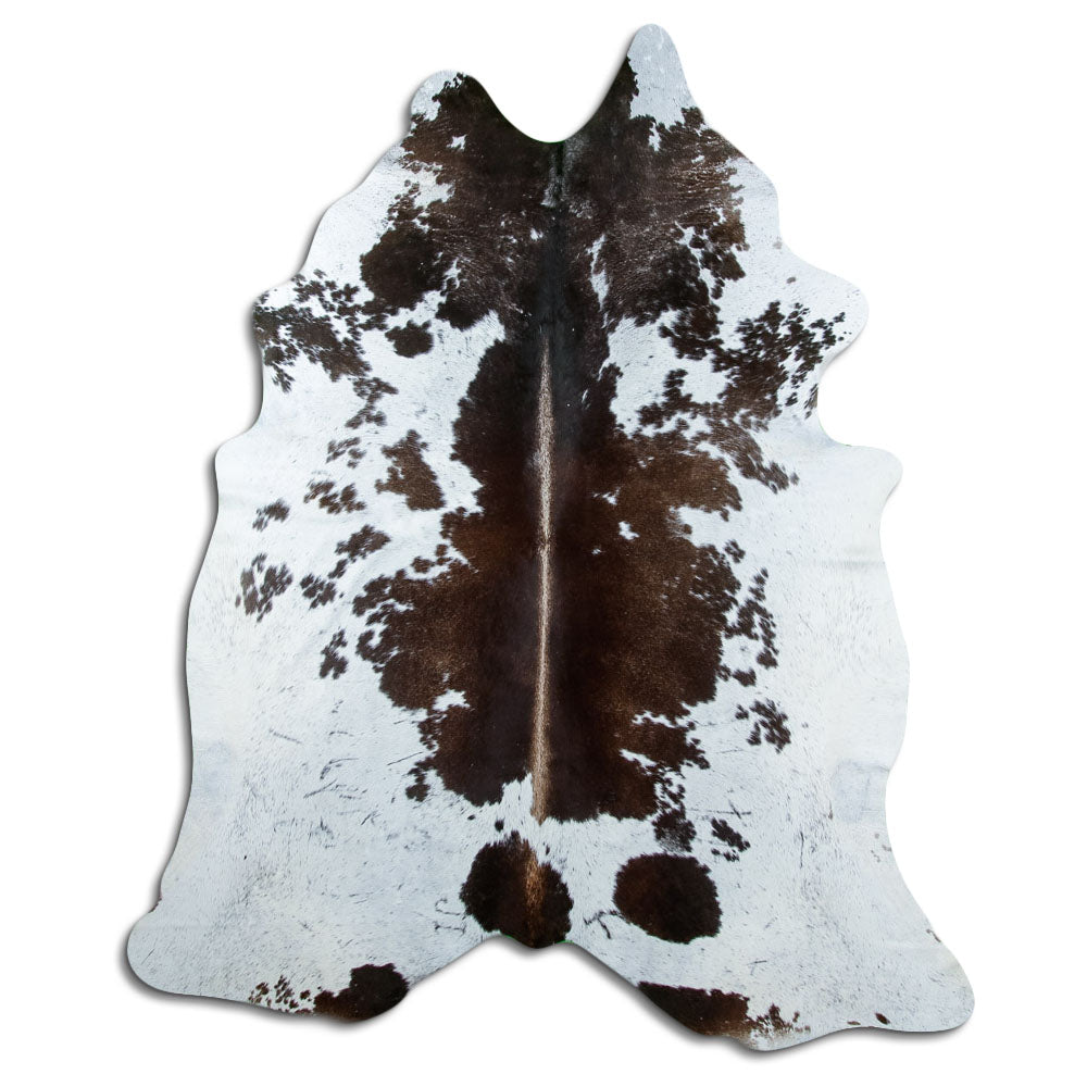 Tappeto in pelle di mucca Salt & Pepper XXL