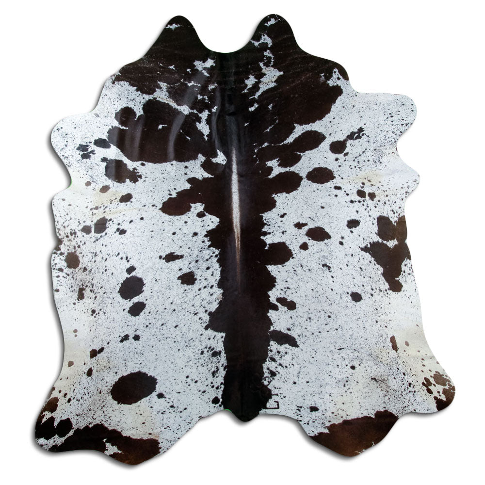 Tappeto in pelle di mucca Salt & Pepper XXL