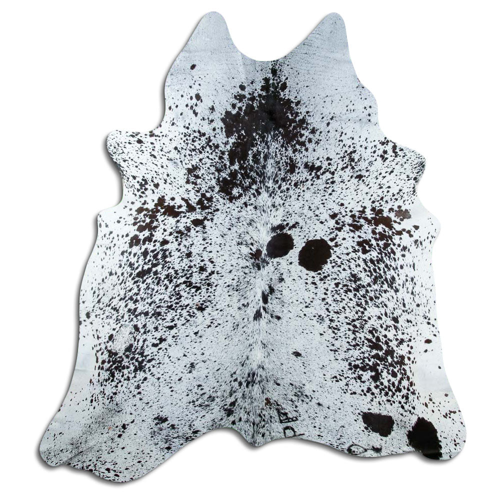 Tappeto in pelle di mucca Salt & Pepper XL