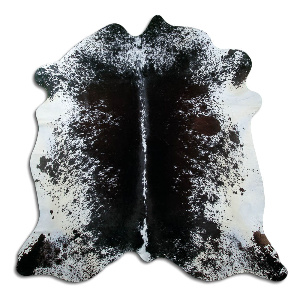 Tappeto in pelle di mucca Salt & Pepper XL