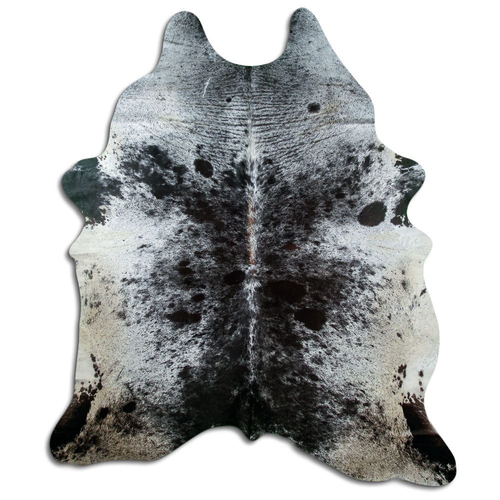 Tappeto in pelle di mucca Salt & Pepper XXXL