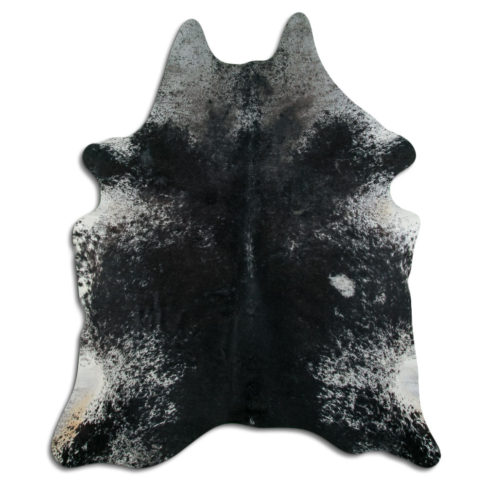 Tappeto in pelle di mucca Salt & Pepper XL