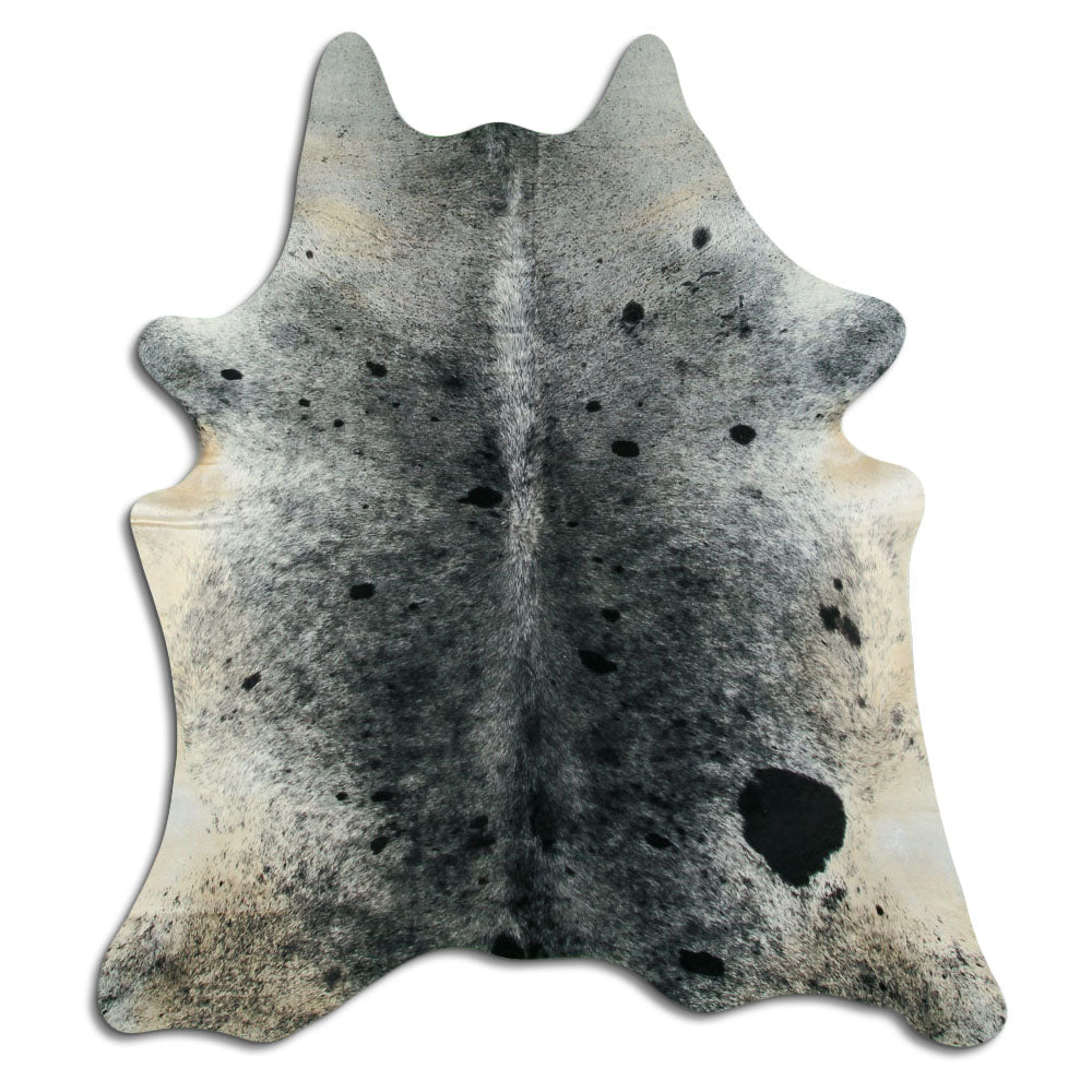 Tappeto in pelle di mucca Salt & Pepper XL