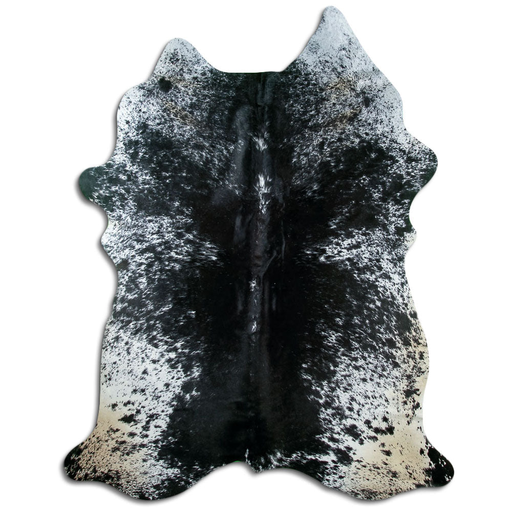 Tappeto in pelle di mucca Salt & Pepper XL