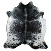 Tappeto in pelle di mucca Salt & Pepper XXL