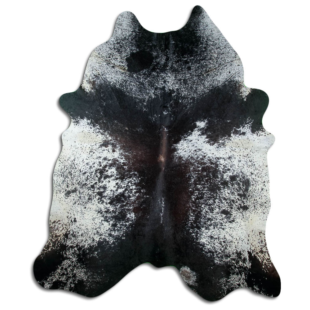 Tappeto in pelle di mucca Salt & Pepper XXXL