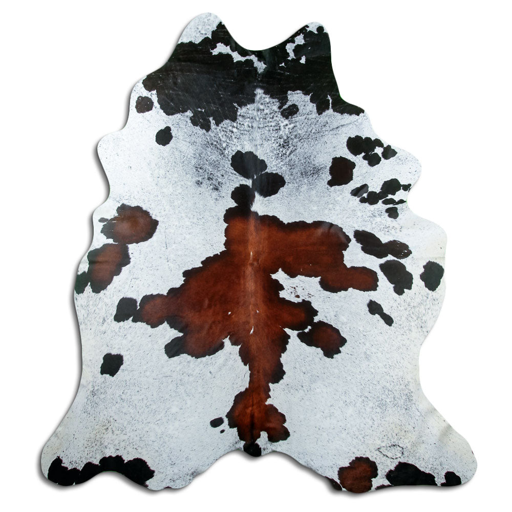 Tappeto in pelle di mucca Salt & Pepper XXL