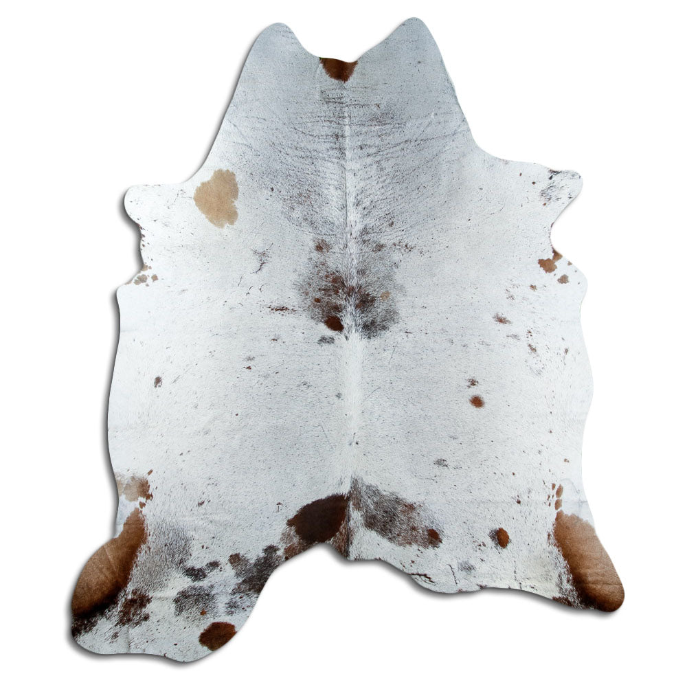 Tappeto in pelle di mucca Salt & Pepper XXL