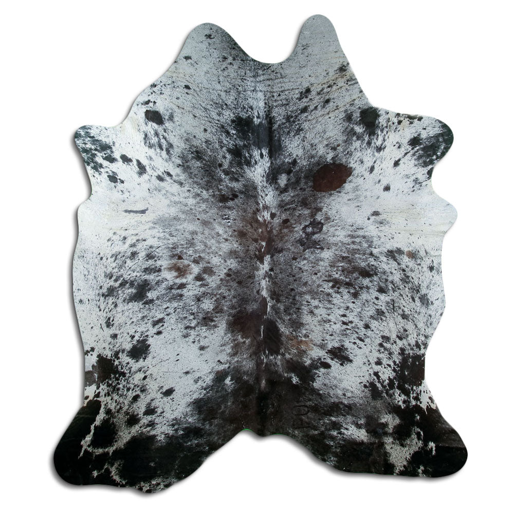 Tappeto in pelle di mucca Salt & Pepper XL
