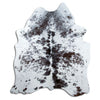 Tappeto in pelle di mucca Salt & Pepper XXL