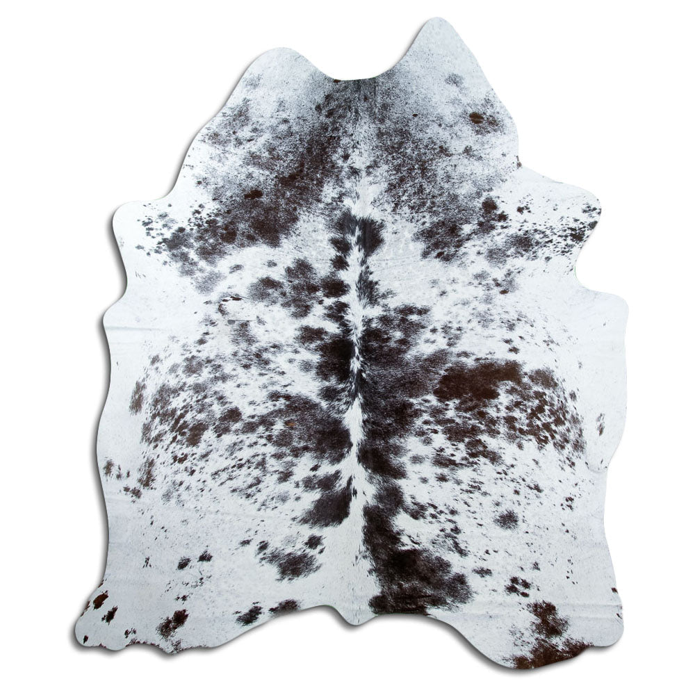 Tappeto in pelle di mucca Salt & Pepper XXL