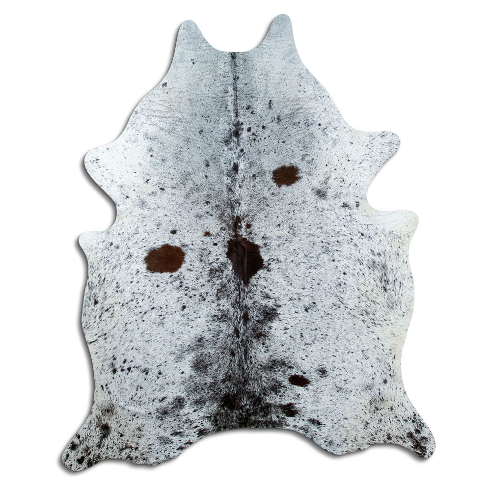 Tappeto in pelle di mucca Salt & Pepper XL