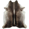 Tappeto in pelle di mucca grigia XL