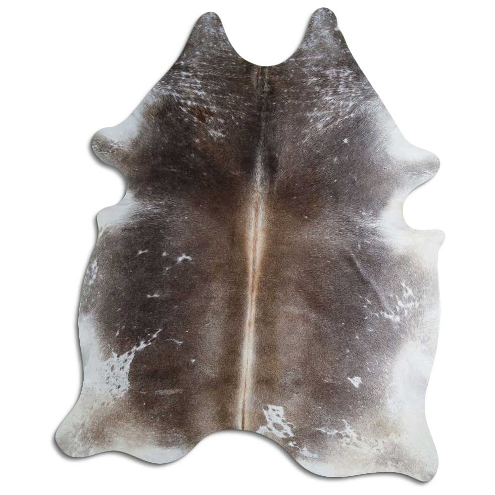 Tappeto in pelle di mucca grigia XXL