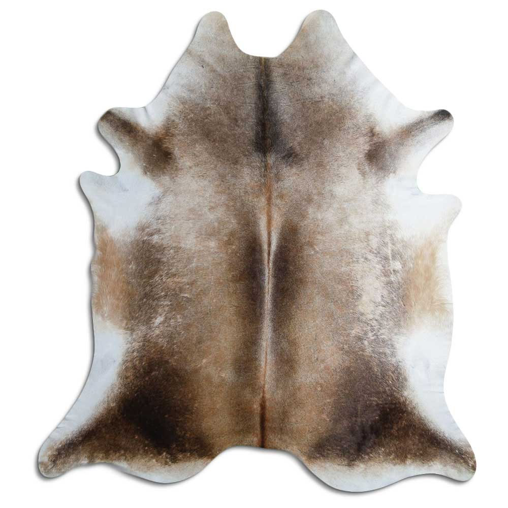 Tappeto in pelle di mucca grigia XXL