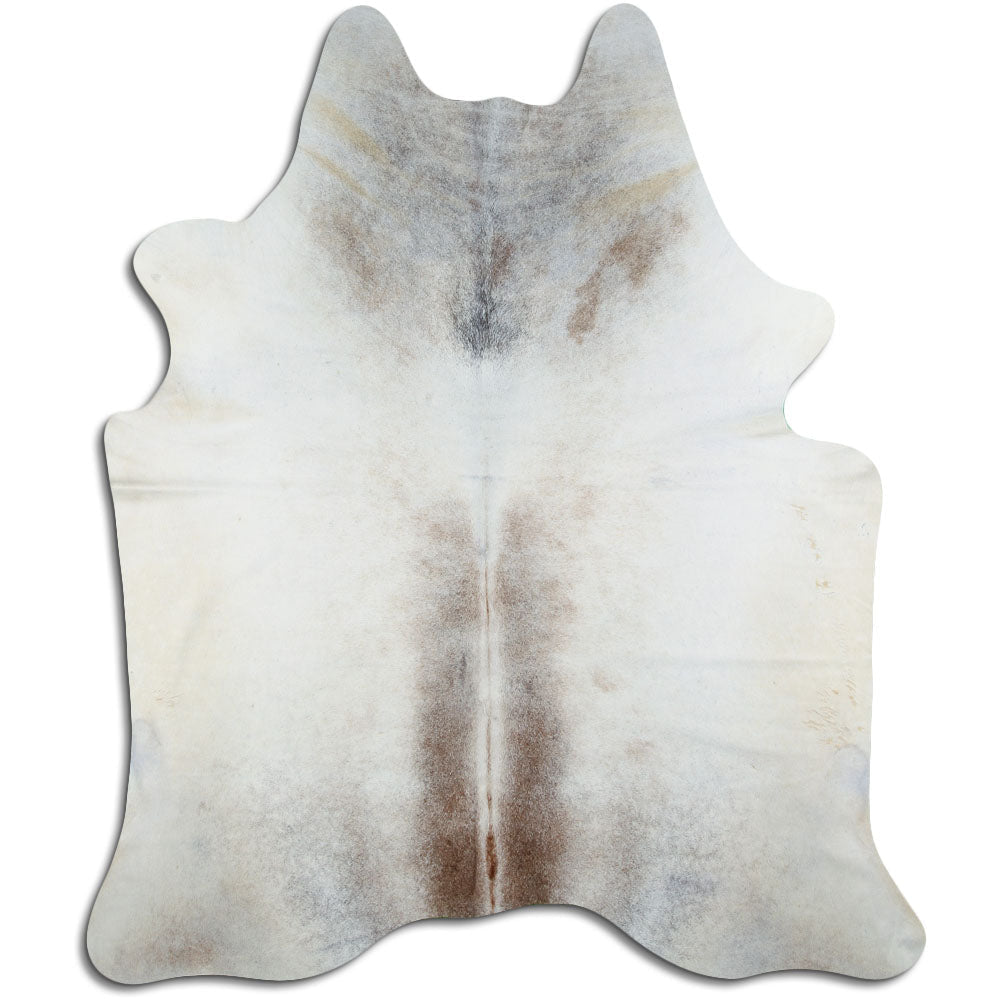 Tappeto in pelle di mucca grigia XL