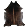 Tappeto in pelle di mucca marrone XL