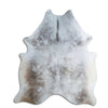 Tappeto in pelle di mucca grigia XL