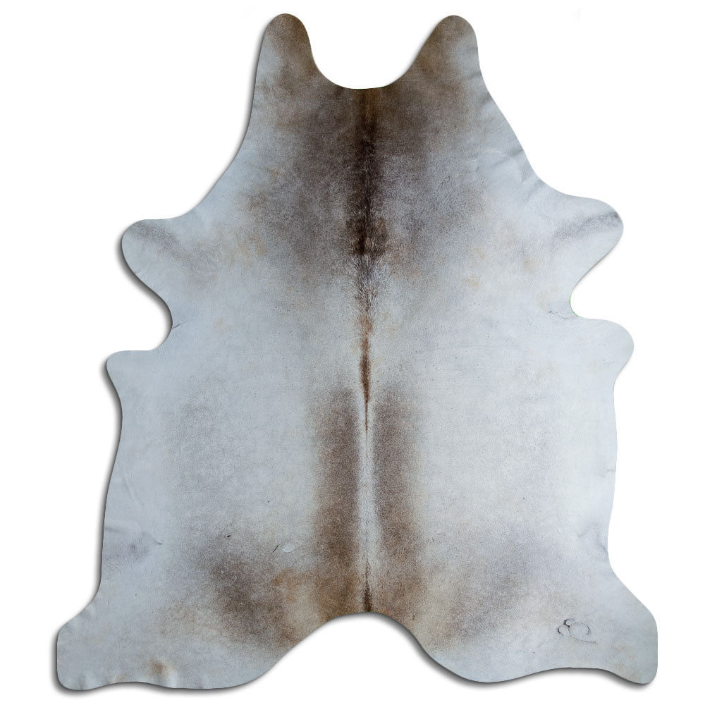 Tappeto in pelle di mucca grigia XXXL