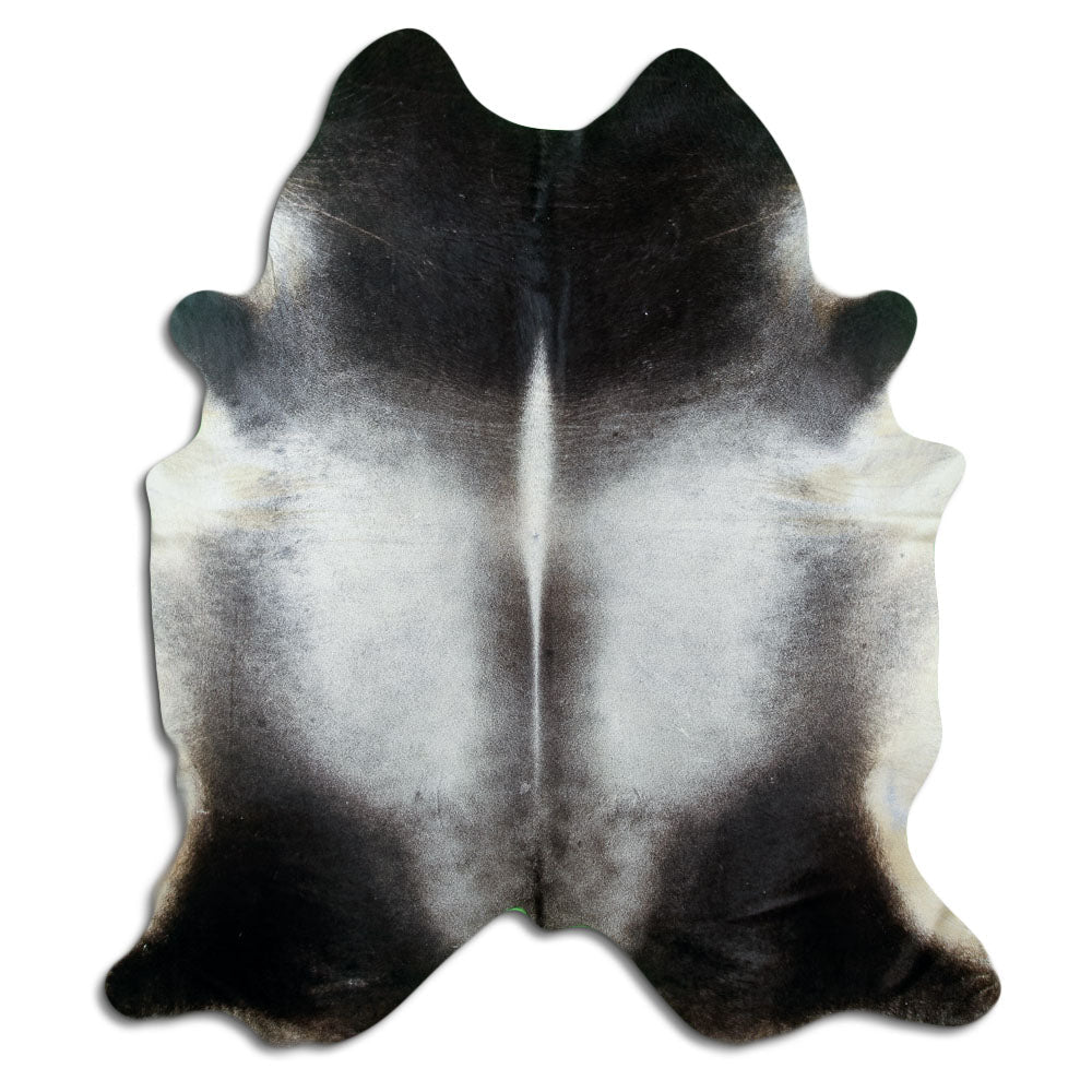 Tappeto in pelle di mucca grigia XXL