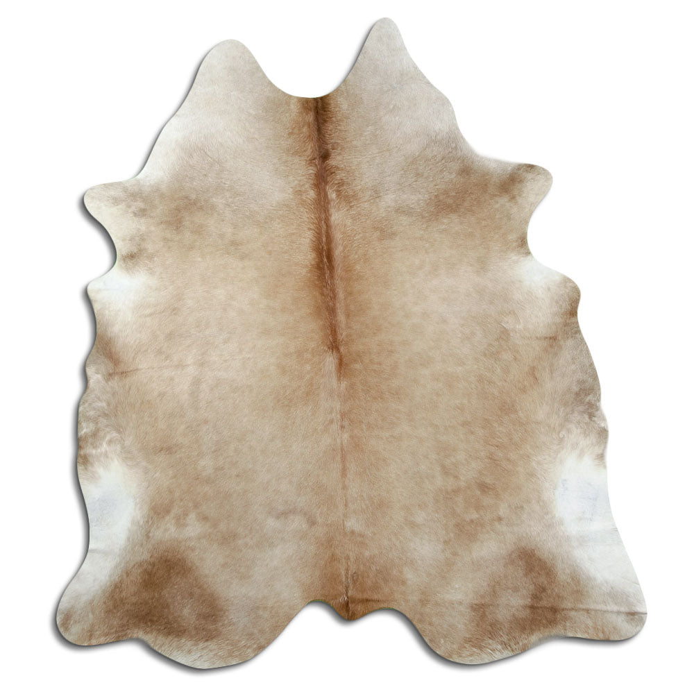 Tappeto in pelle di mucca champagne L