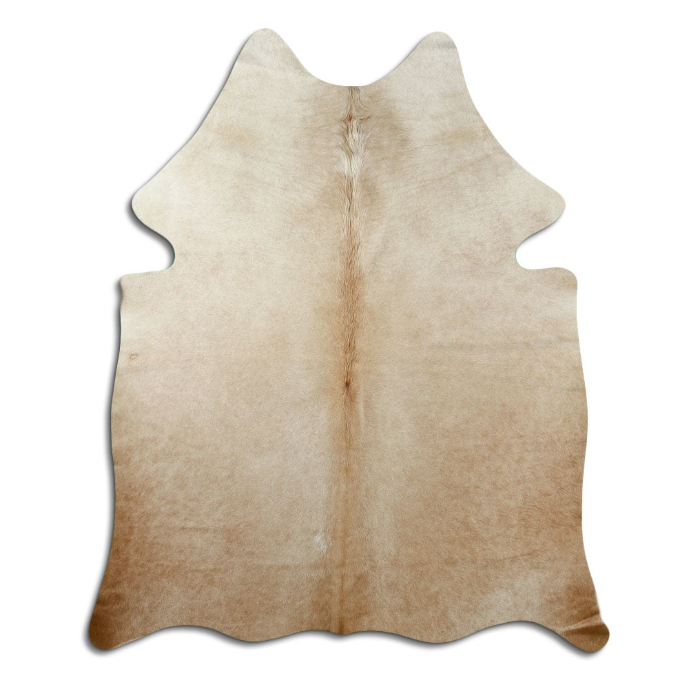 Tappeto in pelle di mucca champagne M