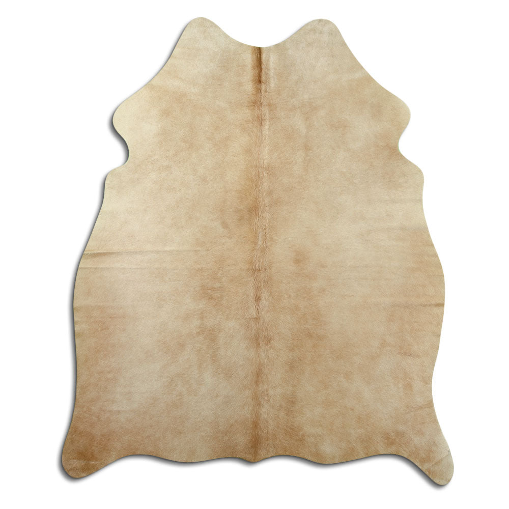 Tappeto in pelle di mucca marrone M
