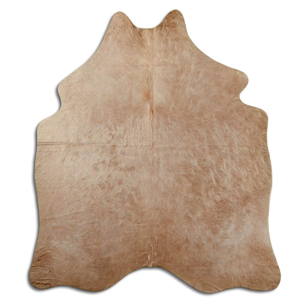Tappeto in pelle di mucca champagne M