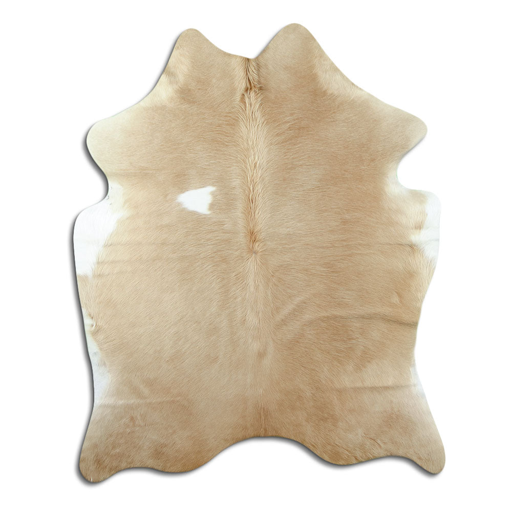 Tappeto in pelle di mucca marrone M