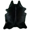 Tappeto in pelle di mucca nera XL