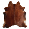 Tappeto in pelle di mucca marrone XL